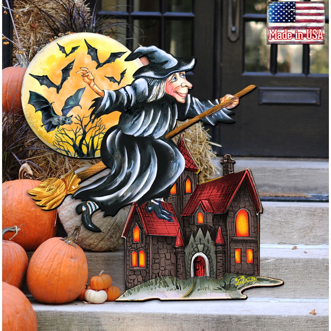Witch Halloween Door Decor by G. DeBrekht - Thanksgiving Halloween Decor - 8114010H