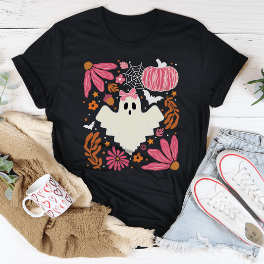 Halloween Pink Ghost Tee