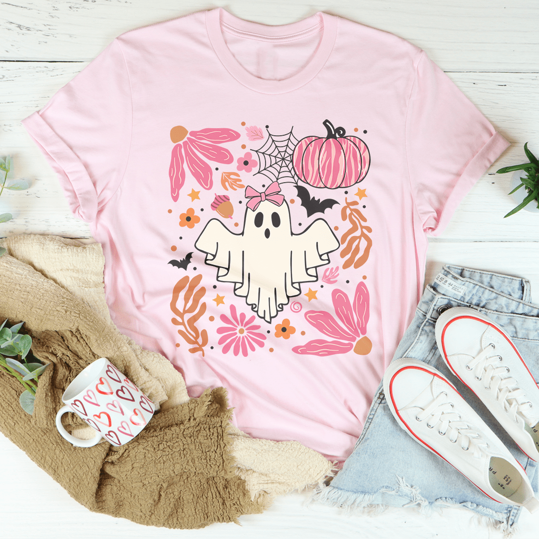 Halloween Pink Ghost Tee