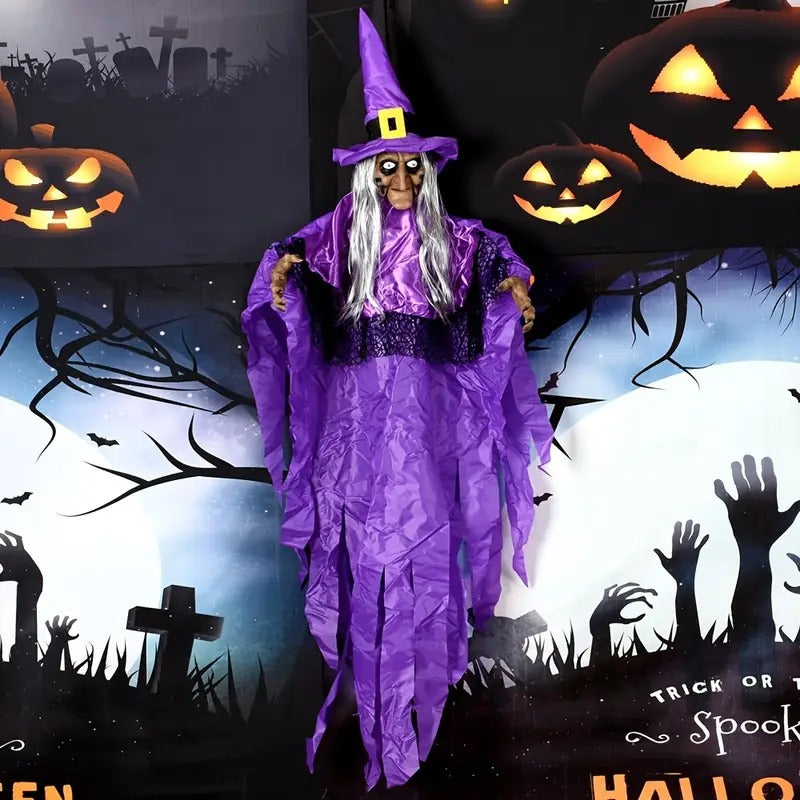 Spooky Witch Costume Halloween Hanging Decoration