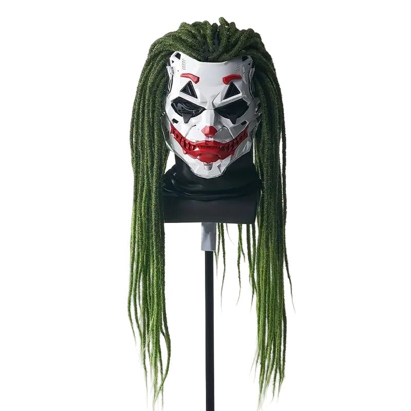 Joker Clown Costume Mask with Braids-0