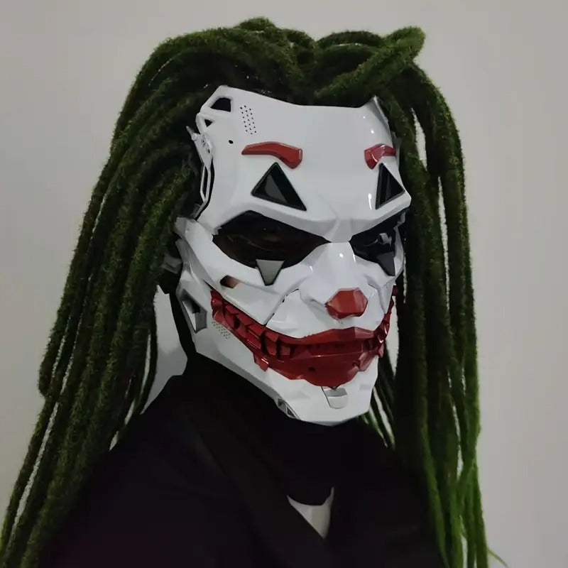Joker Clown Costume Mask with Braids-2