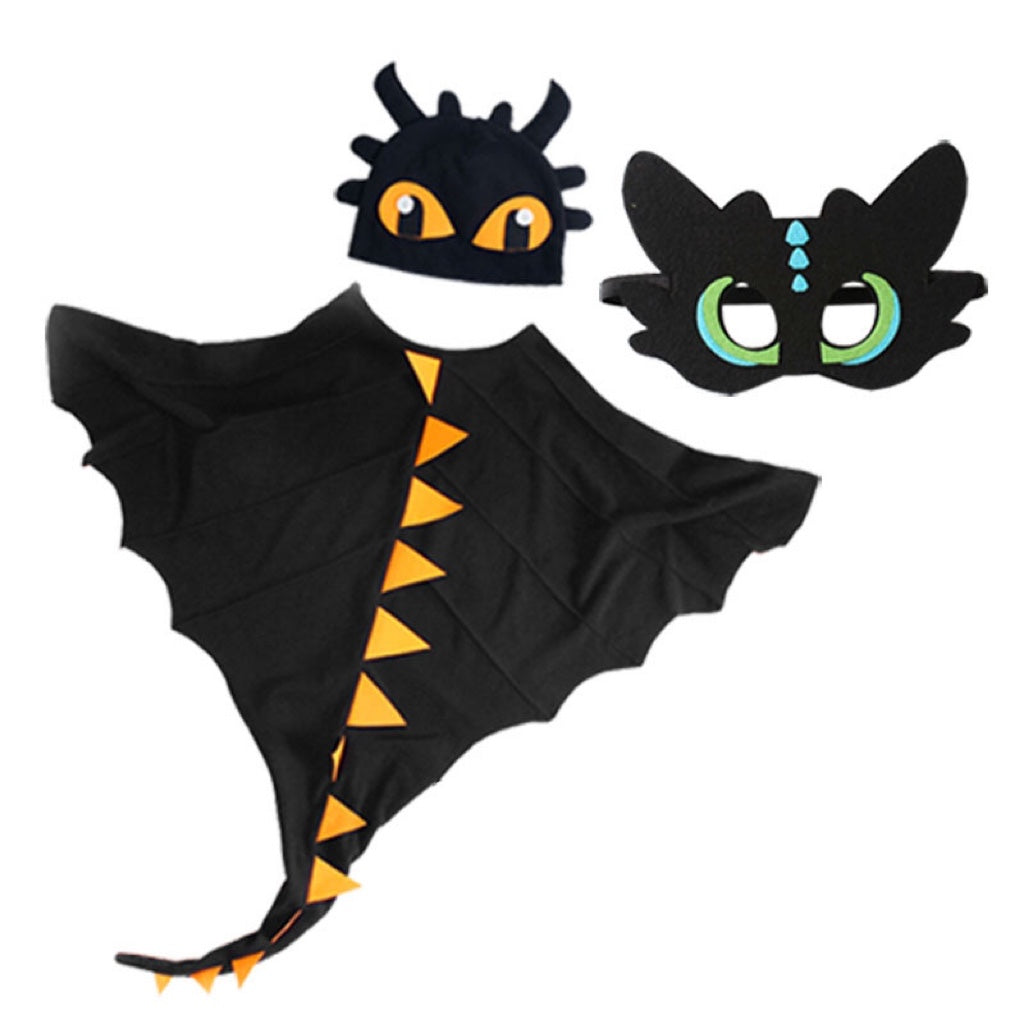 Halloween Dinosaur Cloak Hats Mask Costume Sets